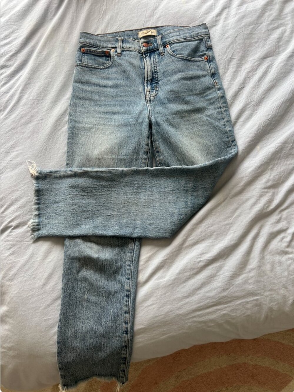 Madewell Straight Leg Blue Jeans